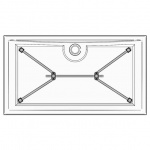 Ideal Standard Zestaw montażowy do brodzika, chrom K936067