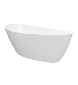 Inbalia Capri Wanna wolnostojąca 150x70 biały mat z korkiem klik klak chrom BTFS00100C00M110I