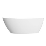 Inbalia Capri Wanna wolnostojąca 150x70 biały połysk z korkiem klik klak chrom BTFS00100C00G110I