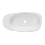 Inbalia Elba Umywalka nablatowa 70x30 biały połysk WBOC00054C00G110I