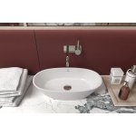 Inbalia Ibiza Umywalka nablatowa 60x35 biały mat WBOC00014C00M110I