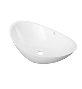 Inbalia Laguna Umywalka nablatowa 50x31 biały mat WBOC00105C00M110I