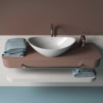 Inbalia Laguna Umywalka nablatowa 50x31 biały połysk WBOC00105C00G110I