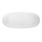 Inbalia Laguna Wanna wolnostojąca 160x70 biały połysk z korkiem klik klak chrom BTIS00101C00G110I