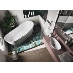 Inbalia Laguna Wanna wolnostojąca 160x70 biały połysk z korkiem klik klak chrom BTIS00101C00G110I