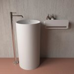 Inbalia Samoa Umywalka wolnostojąca ∅43 biały mat WBFS00092C00M110I