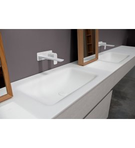 Inbani D1 Corian® Umywalka wpuszczana w blat 200x50 cm bialy mat/glacier white ST439T D1 TYLKO JEDNA SZTUKA W TAKIEJ CENIE!!