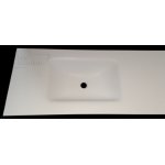 Inbani D1 Corian® Umywalka wpuszczana w blat 200x50 cm bialy mat/glacier white ST439T D1 TYLKO JEDNA SZTUKA W TAKIEJ CENIE!!