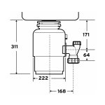 Insinkerator Evolution 150 Rozdrabniacz odpadków organicznych 78432T