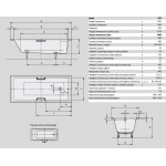 Kaldewei Puro Star Wanna prostokątna 170x80 cm+Nóżki+Uchwyty do wanny 259500013001+583170000000+590870000999