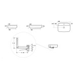 Kerasan Tribeca Umywalka Stawiana Na Blat/Wpuszczana w Blat 60x43 cm Biała 514201