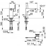 Keuco Edition 11 Bateria bidetowa jednouchwytowa, Chrom 51109010000