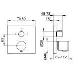 Keuco Edition 11 Bateria termostatyczna podtynkowa, Chrom 51174010182