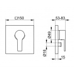 Keuco Edition 11 Bateria wannowa podtynkowa jednouchwytowa, Chrom 51172010182