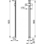 Keuco Edition 11 Drążęk prysznicowy 900 mm, Chrom 51185010900