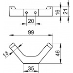 Keuco Edition 11 Haczyk na ręcznik, Chrom 11115010000