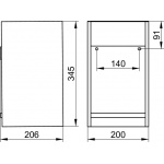Keuco Edition 11 Koszyk na ręczniki dla gości, Biały/chrom 11172380000