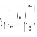 Keuco Edition 11 Kryształowy kubek 11150009000