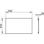Keuco Edition 11 Lustro kryształowe 535x610 mm 11195001000