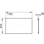 Keuco Edition 11 Lustro kryształowe 1750x610 mm 11195003000