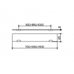 Keuco Edition 11 Półka szklana 70x0,8x12cm 11110005700