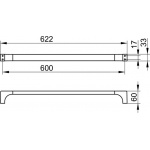 Keuco Edition 11 Reling na ręcznik 600 mm, Chrom 11101010600