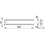 Keuco Edition 11 Wieszak na ręcznik 450 mm, Chrom 11118010000