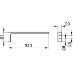 Keuco Edition 11 Wieszak na ręcznik 340 mm, Chrom 11122010000 NA MAGAZYNIE!!