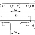 Keuco Edition 400 Haczyk na ręcznik, Chrom 11515010000