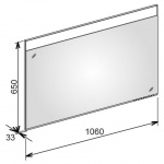Keuco Edition 400 Lustro 650x1060 mm podświetlane 19,5 Watt 11597172000