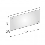 Keuco Edition 400 Lustro 650x1410 mm podświetlane 26 Watt 11596172500