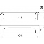 Keuco Edition 400 Reling na ręcznik 350 mm, Chrom 11507010000
