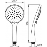 Keuco Edition 400 Słuchawka prysznicowa, Chrom 51580010300