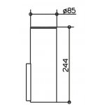 Keuco Edition 400 Wkład z kryształowego szkła 11564009000