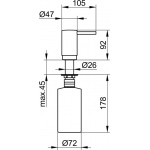 Keuco Elegance Dozownik do mydła, Chrom 11649010101