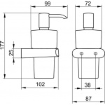 Keuco Elegance Dozownik do mydła, Chrom 11654019000