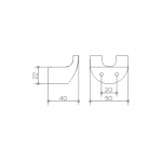 Keuco Elegance Haczyk na ręcznik, Chrom 11613010000