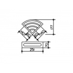 Keuco Elegance Koszyk Na Gąbkę Narożny, chrom/antracyt 11657010001