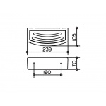 Keuco Elegance Koszyk Na Gąbkę, chrom/antracyt 11658010001