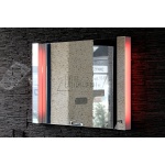 Keuco Elegance Lustro Podświetlane 95x63,5 cm Czerwone/Białe z ekspozycji 11698012501 Tylko 1 sztuka w takiej cenie!!