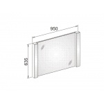 Keuco Elegance Lustro Podświetlane 95x63,5 cm Czerwone/Białe z ekspozycji 11698012501 Tylko 1 sztuka w takiej cenie!!