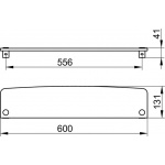 Keuco Elegance Półka z krystalicznego szkła 600 mm 11610009600