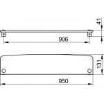 Keuco Elegance Półka z krystalicznego szkła 950 mm 11610009900