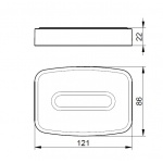 Keuco Elegance Uchwyt na mydelniczkę, Chrom 11655019001