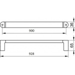 Keuco Elegance Uchwyt wannowy 900 mm, Chrom 31601010900