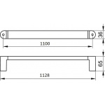 Keuco Elegance Uchwyt wannowy 1100 mm, Chrom 31601011100