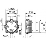 Keuco FLEXX.BOXX uniwersalny DN 20, podtynkowy 59970000070