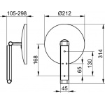 Keuco iLook_move Lusterko kosmetyczne, Chrom 17612010000