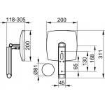 Keuco iLook_move Lusterko kosmetyczne, podświetlane, Chrom 17613019002
