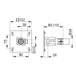 Keuco IXMO Funkcyjny zestaw podtynkowy uniwersalny DN 15, 59547000170